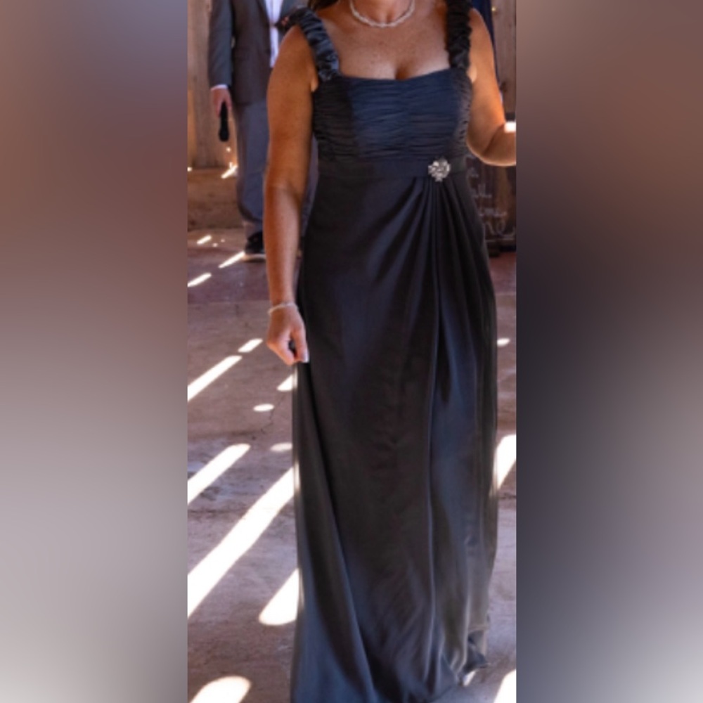 Elegant Gray Evening Gown, Mother of Bride or Groom Dress 12 - Picture 10 of 10